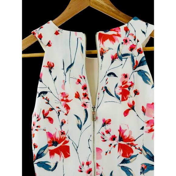 Ivanka Trump Floral Print Scuba Crepe Fit-And-Flare Dress Women's Size 8** - Picture 7 of 10